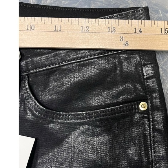 Frame Le High Skinny Coated Noir Jeans - Picture 8 of 9